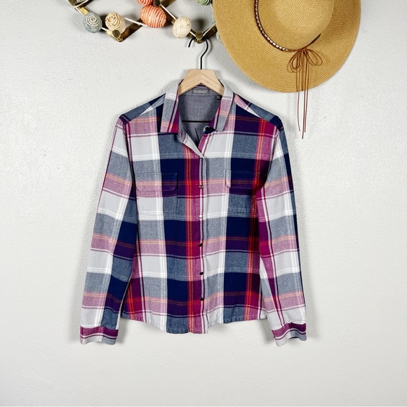 Toad & Co Women's Mojacette Overshirt Jacket Lined Plaid  Shacket Size Medium - Picture 10 of 11